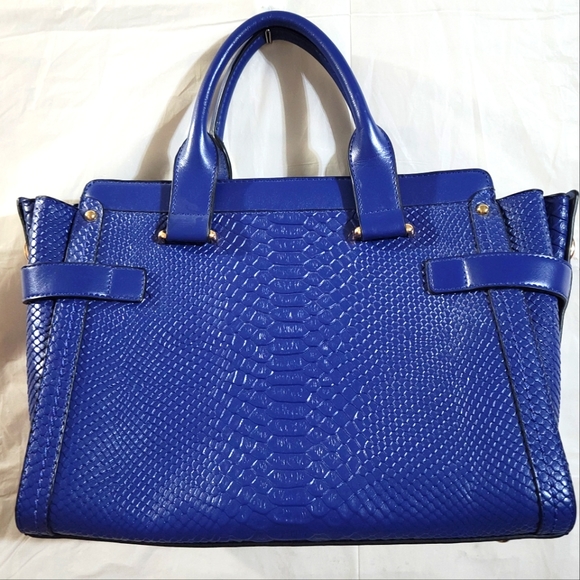 NWOT Faux Snakeskin Satchel - Picture 2 of 10